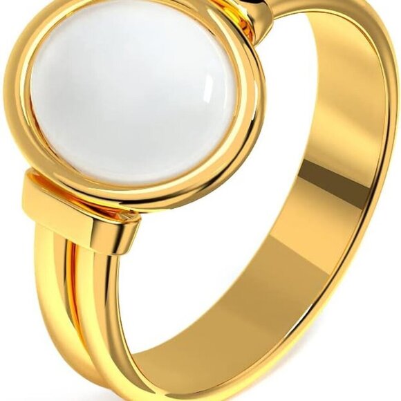 Jewelry - Gold Ring Women Chic Non Tarnish Chunky Jewelry Gift Stainless Steel 7